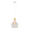 Lampa suspendata, alb/ natural, KOLEN