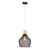 Lampa suspendata, neagru/ natural, KOLEN