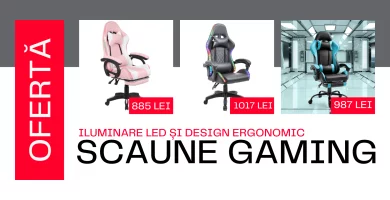 Îmbunătățește-ți experiența de gaming cu scaunele noastre premium: Iluminare LED și Design Ergonomic